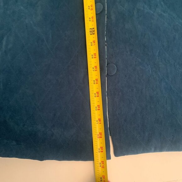 NWT Christine Thomson Modern Quilted Shirt Jacket Dark Teal Plus Size 2X - Picture 11 of 16